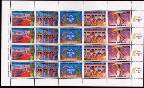 Griechenland MiNr. Klbg. 1687/91 ** Olympische Sommerspiele in Seoul