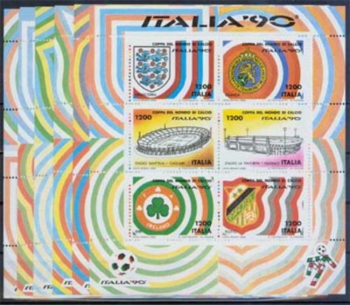 Italien Block 3/8 **, Fußball