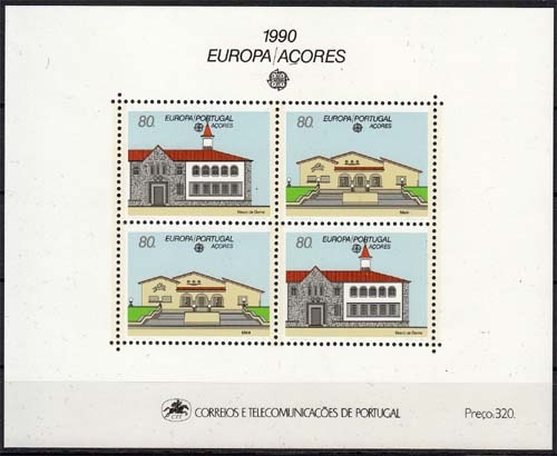 Azoren MiNr. Bl. 11 ** Europa: Postalische Einrichtungen