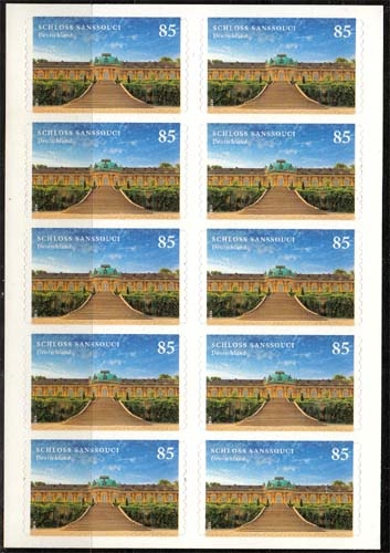 Bund MiNr. 3231 ** FB 56, Burgen und Schlösser, Folienblatt