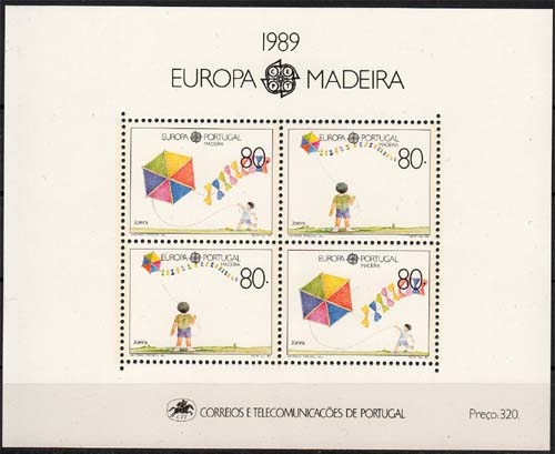 Madeira MiNr. Bl. 10 ** Europa: Kinderspiele