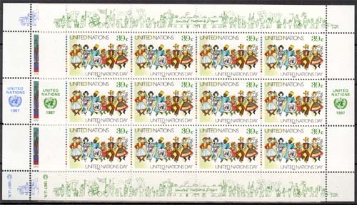 UNO New York MiNr. Klbg. 540/41 ** Tag der Vereinten Nationen