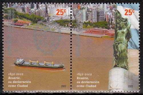 Argentinien MiNr. 2717/18 ** 150 Jahre Stadt Rosario