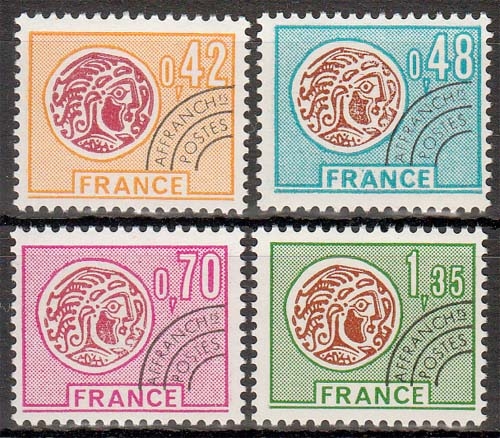 Frankreich MiNr. 1905/08 ** Freimarken mit Vorausentwertung