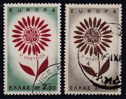 Griechenland 858/59 O, Europa / CEPT