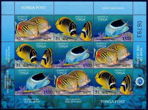 Tonga MiNr. Klbg. 1536/38 ** Internationales Jahr des Ozeans