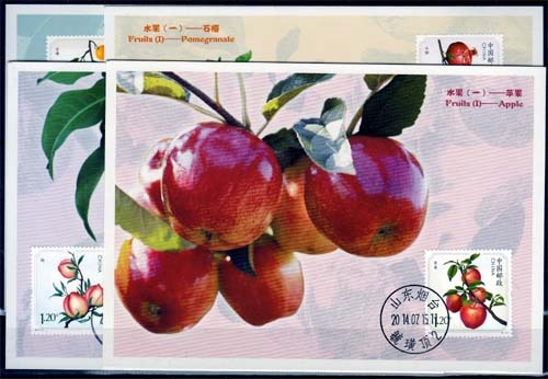 China MiNr. MK 4589/92 O Früchte