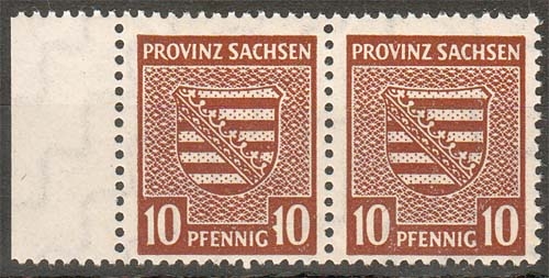 SBZ MiNr. 78 I x ** PLF Spieß in "1" der rechten Wertangabe 10