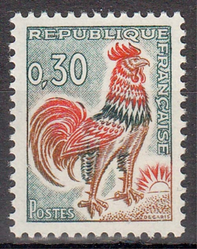 Frankreich MiNr. 1496 ** Freimarke: Gallischer Hahn