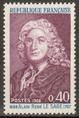 Frankreich MiNr. 1623 ** 300. Geburtstag von Alain-René Lesage