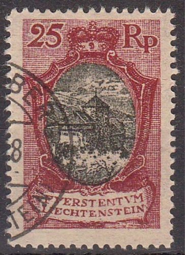 Liechtenstein MiNr. 54 b O Landschaften