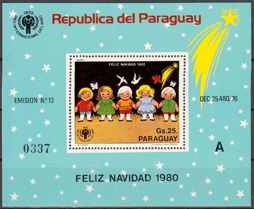 Paraguay MiNr. Bl. 355 ** Weihnachten