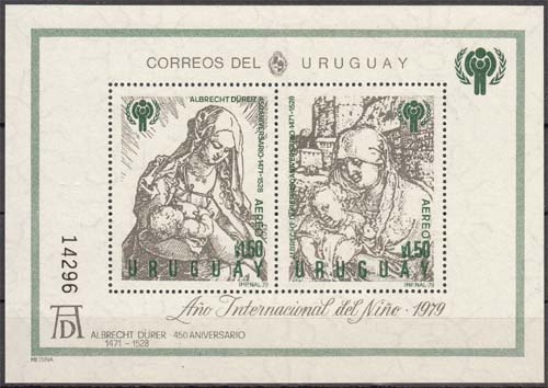 Uruguay MiNr. Bl. 43 ** Internationales Jahr des Kindes