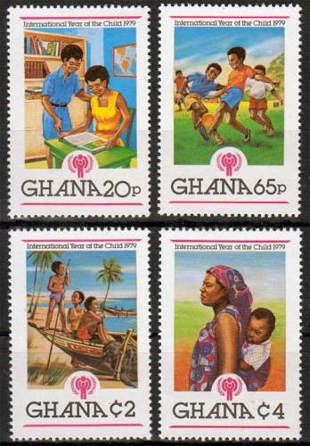 Ghana MiNr. 805/08 A ** Jahr des Kindes