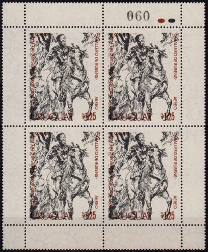 Uruguay MiNr. 1492 ** 450. Todestag von Albrecht Dürer im Viererblock
