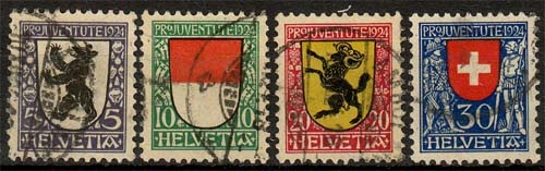 Schweiz MiNr. 209/12 O Pro Juventute