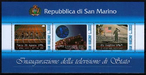 San Marino MiNr. Bl. 16 ** Fernsehprogramm