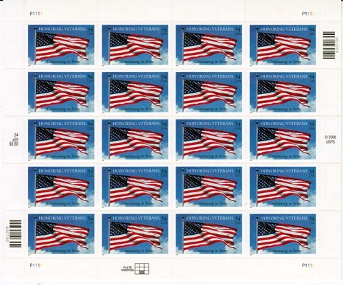 USA MiNr. Klbg. 3461 ** Ehrung der Veteranen