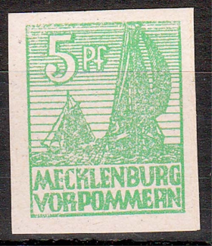 SBZ MiNr. 32 x b ** Abschiedsserie 5 Pfennig bessere Farbe geprüft