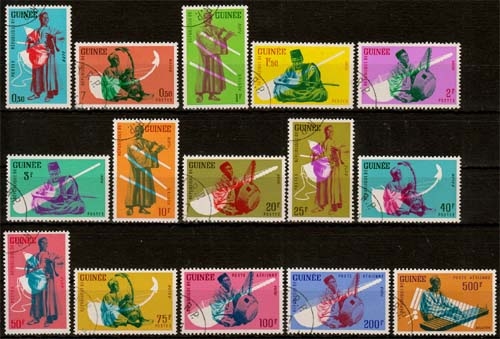 Guinea MiNr. 113/27 O Musikinstrumente