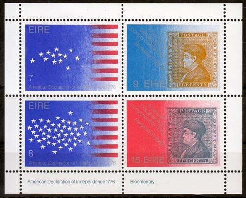Irland MiNr. Bl. 2 ** 200 Jahre Unabhängigkeit der Vereinten Staaten v Amerika