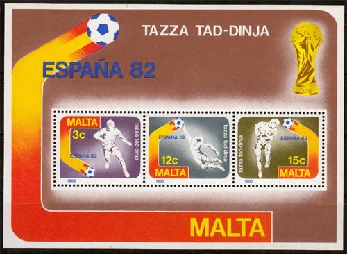 Malta MiNr. Bl. 7 ** Fußball-Weltmeisterschaft Spanien
