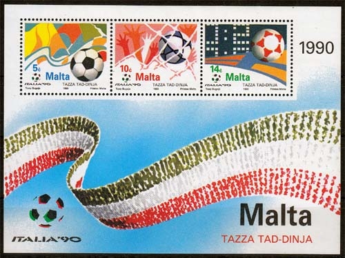 Malta MiNr. Bl. 11 ** Fußball-Weltmeisterschaft Italien