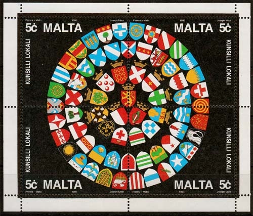 Malta MiNr. Bl. 13 ** Schaffung von Gemeinderäten