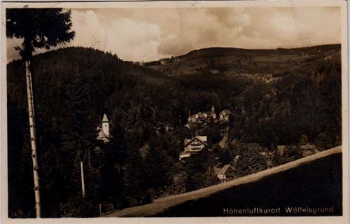 AK Höhenluftkurort Wölfelsgrund, gelaufen