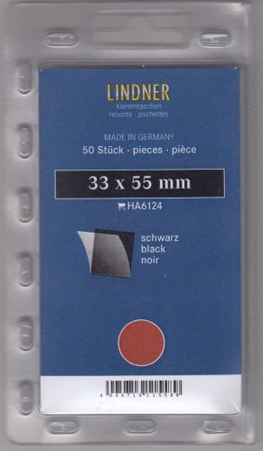 Lindner Hawid Taschen 33x55 schwarz, 6124 Neu