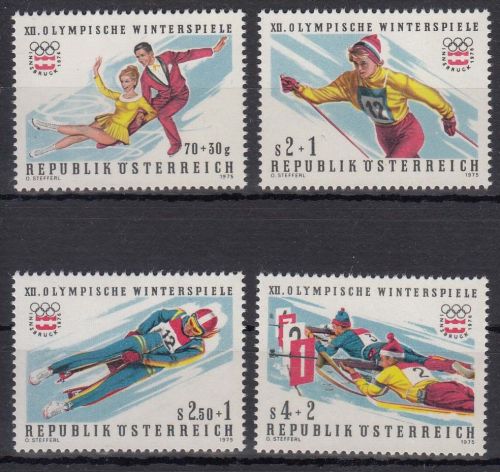 Österreich MiNr. 1499/1502 ** Olympische Winterspiele 1976 in Innsbruck
