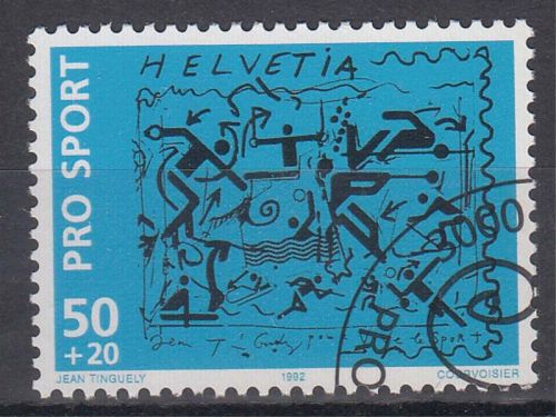 Schweiz MiNr. 1482 O Sporthilfe