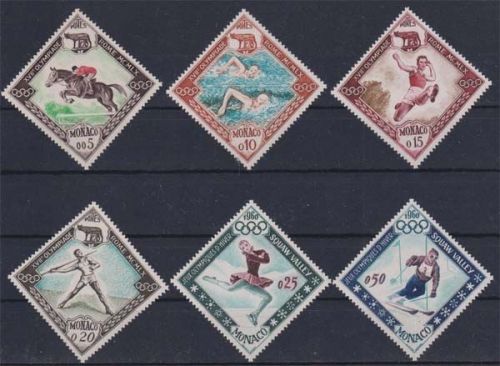 Monaco MiNr. 629/34 ** Olympische Sommer- und Winterspiele