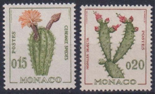 Monaco MiNr. 649/50 ** Freimarken: Kakteen