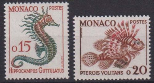 Monaco MiNr. 651/52 ** Freimarken: Fische