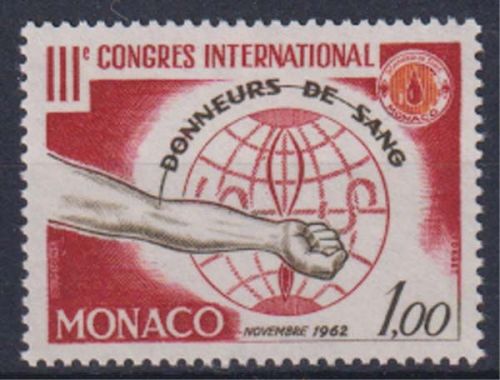 Monaco MiNr. 717 ** Kongress der Blutspender
