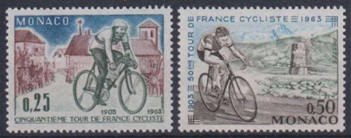 Monaco MiNr. 736/7 ** 50. Tour de France