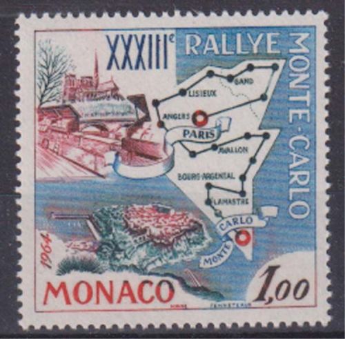 Monaco MiNr. 740 ** 33. Rallye Monte Carlo
