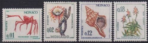 Monaco MiNr. 773/6 ** Freimarken: Fauna und Flora