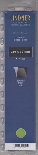 Lindner Hawid Streifen 210x35 schwarz, 1035 Neu