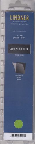 Lindner Hawid Streifen 210x36 schwarz, 1036 Neu