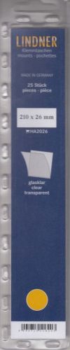 Lindner Hawid Streifen 210x26, glasklar 2026 Neu