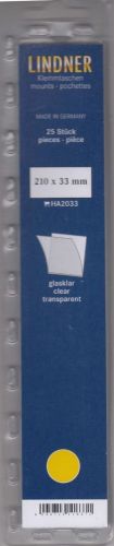 Lindner Hawid Streifen 210x33, glasklar 2033 Neu