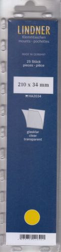 Lindner Hawid Streifen 210x34, glasklar 2034 Neu