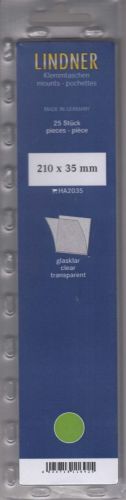 Lindner Hawid Streifen 210x35 glasklar, 2035 Neu