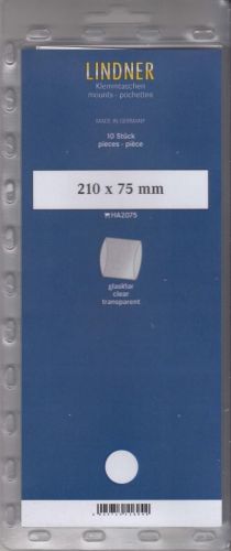 Lindner Hawid Blockstreifen 210x75 d glasklar, 2075 Neu