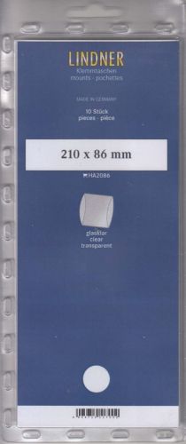 Lindner Hawid Blockstreifen 210x86 d glasklar, 2086 Neu