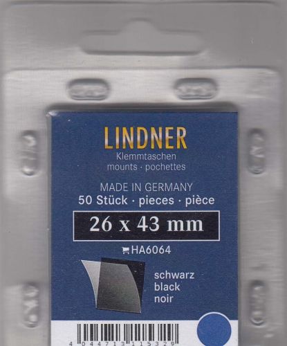 Lindner Hawid Taschen 26x43 schwarz 6064 Neu