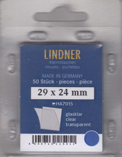 Lindner Hawid Taschen 29x24 glasklar, 7015 Neu
