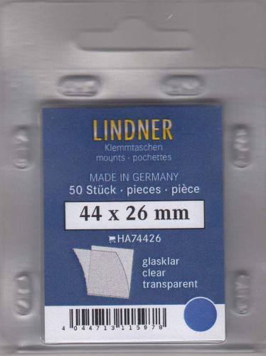 Lindner Hawid Taschen 44x26 glasklar, 74426 Neu